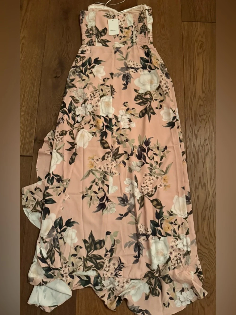 Amanda Uprichard Floral High-Low Strapless Dress - Picture 5 of 6